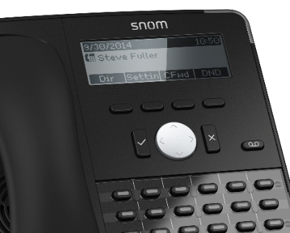 Telephone IP centre d'appel SNOM D725